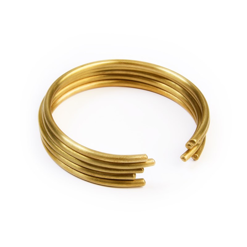 Bracelet laiton 06.10.01 Rond épais