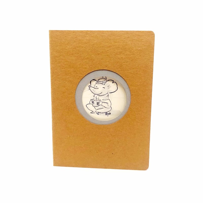 Agenda brun "Souris" A6