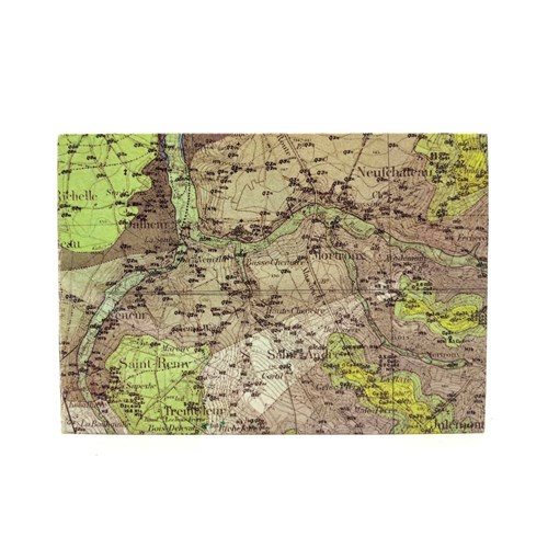 Carnet - 10.5*15 cm - Carte topographique