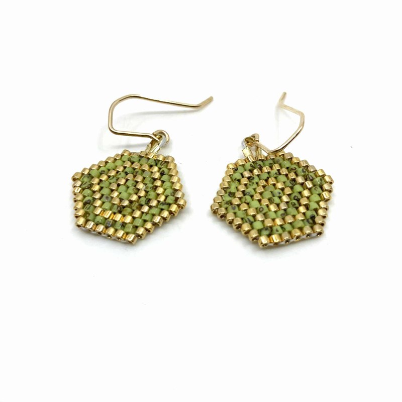 Boucles d'oreilles Vortex - vert -