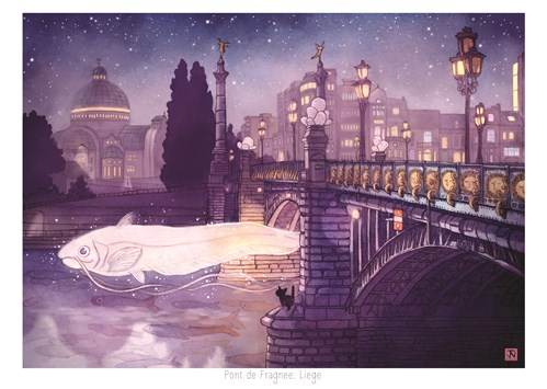 Carte postale  "Pont de Fragnée"