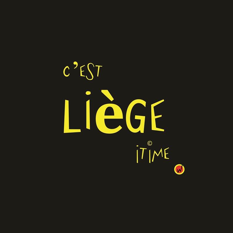 Carte postale "C'est LIEGEitime" 12.5cm/12.5cm