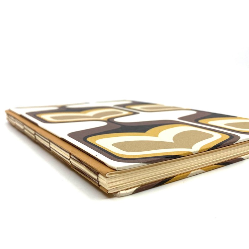 Carnet '70s - 15*21.5 cm - brun beige