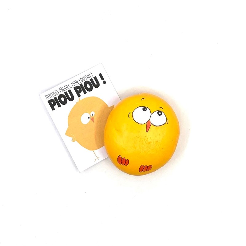 Galet "Piou piou gos poussin de pâques"