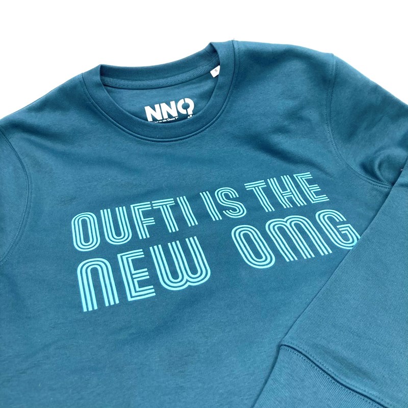Sweat "Oufti is the new OMG" bordeaux