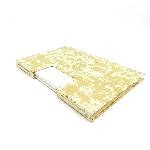 Carnet Couverture papier motif doré