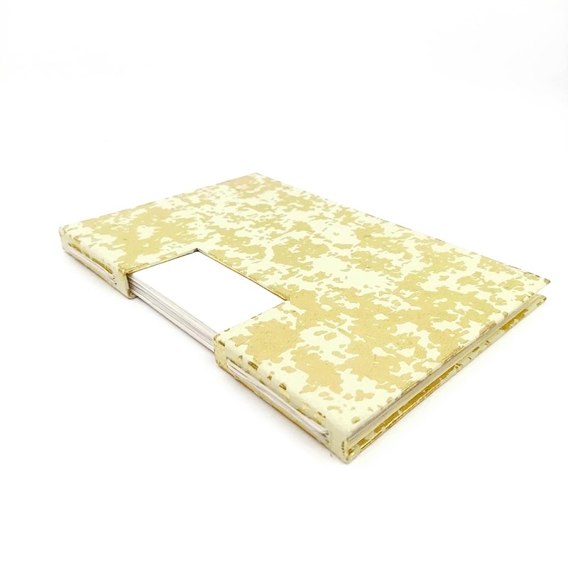 Carnet Couverture papier motif doré