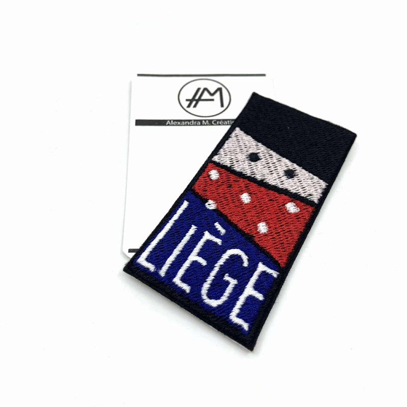 Patch thermocollant "Bons Baisers de Liège" grand