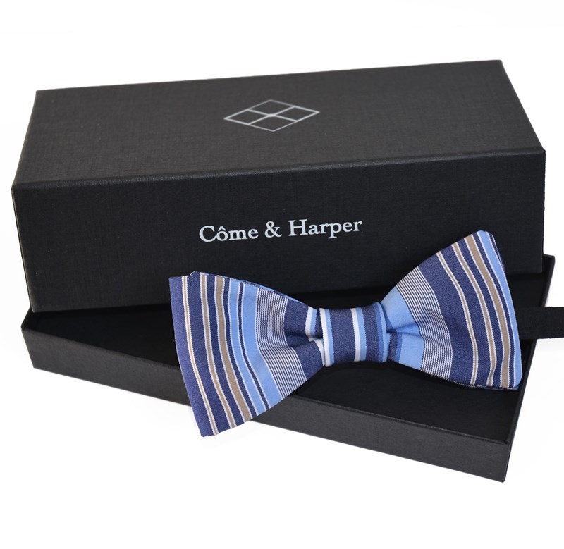 Nœud modèle Spencer motif blue lines