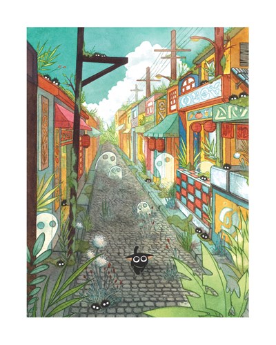 Illustration "Lost kitten" 13 X 18cm