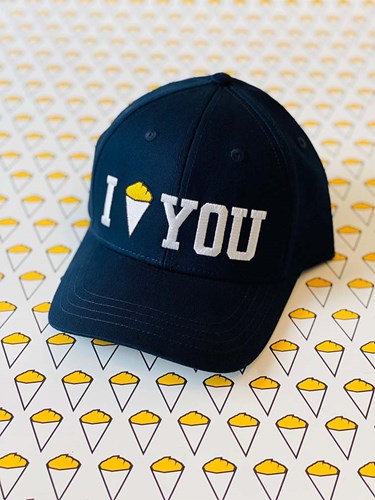 Casquette baseball navy "I Fries You"