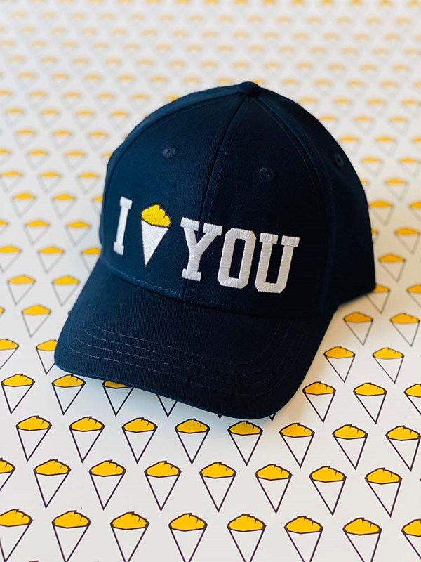 Casquette baseball navy "I Fries You"