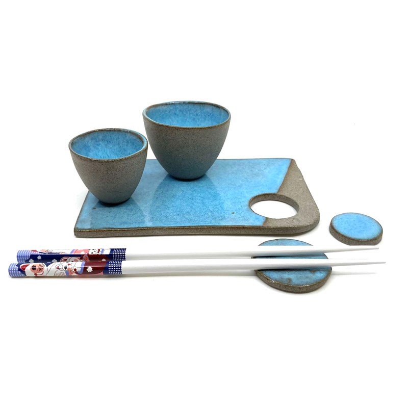 Set à sushis bleu