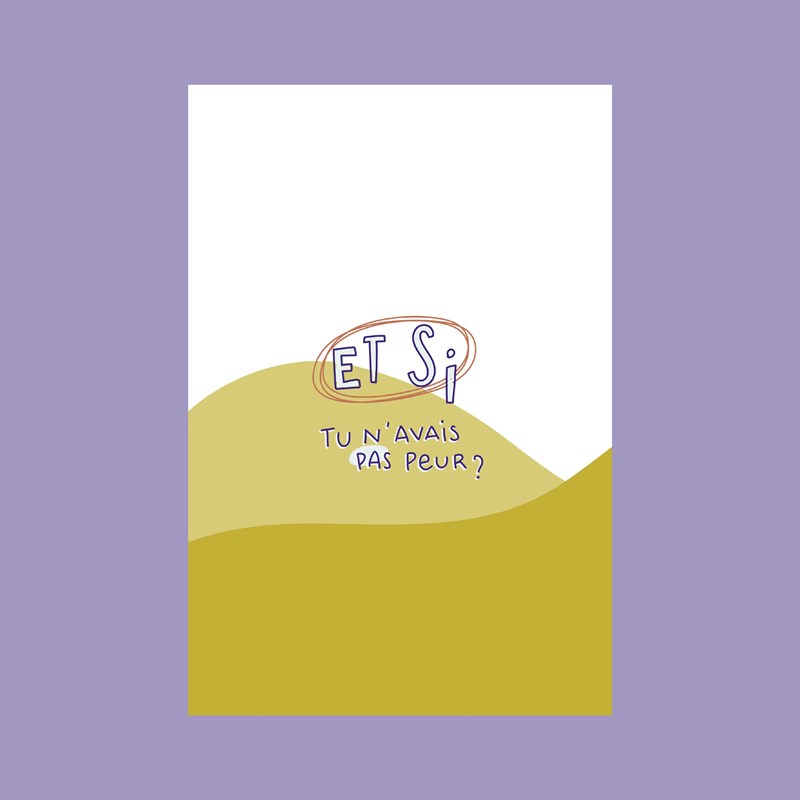 Carte "Et si tu n'avais pas peur ?" + enveloppe