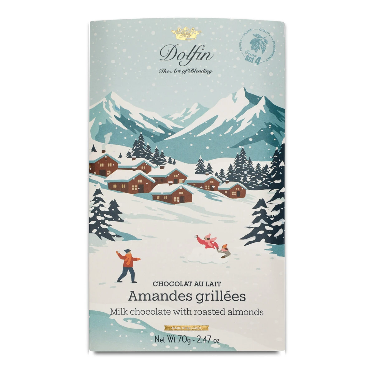 Chocolat lait - Amandes grillées – Vintage Winter Collection 70gr