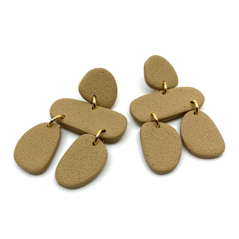 Ailsa - Boucles d'oreilles sable