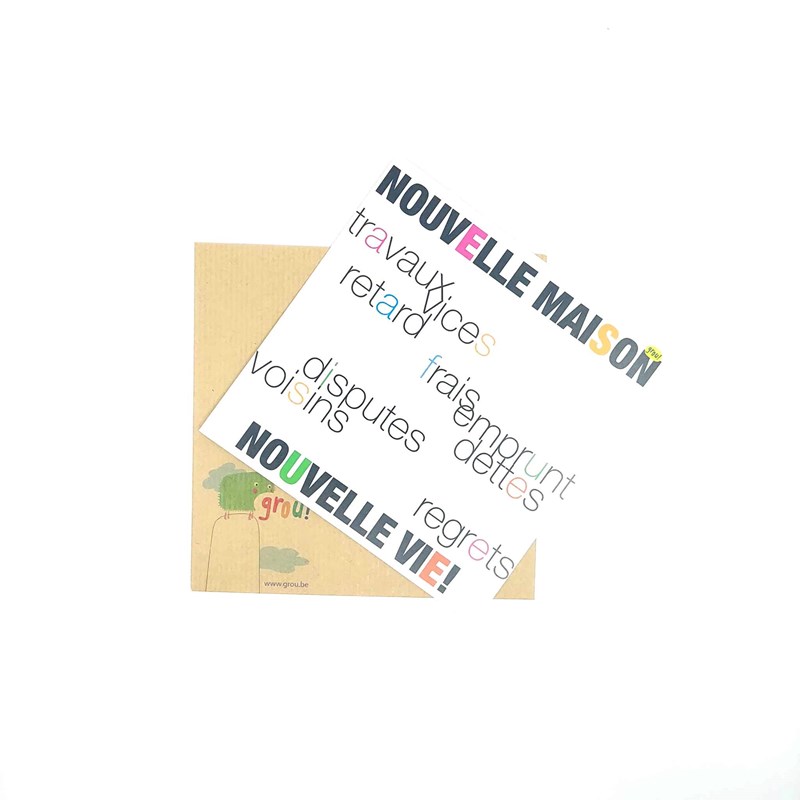 Carte "Nouvelle maison"