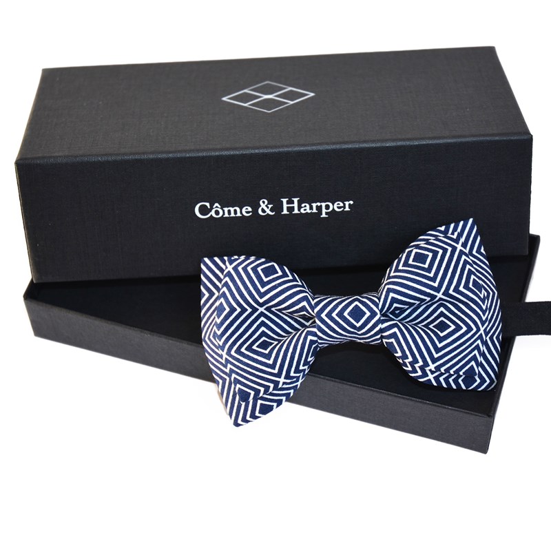 Nœud modèle Harper motif bleue squares game