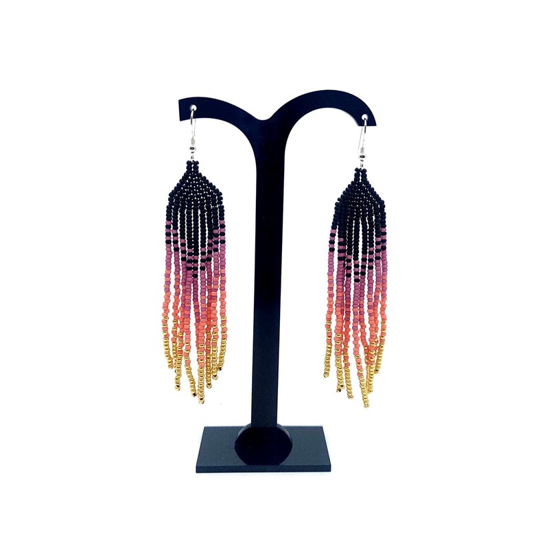 Boucles d'oreilles "Les ultimes" parme- attache argent