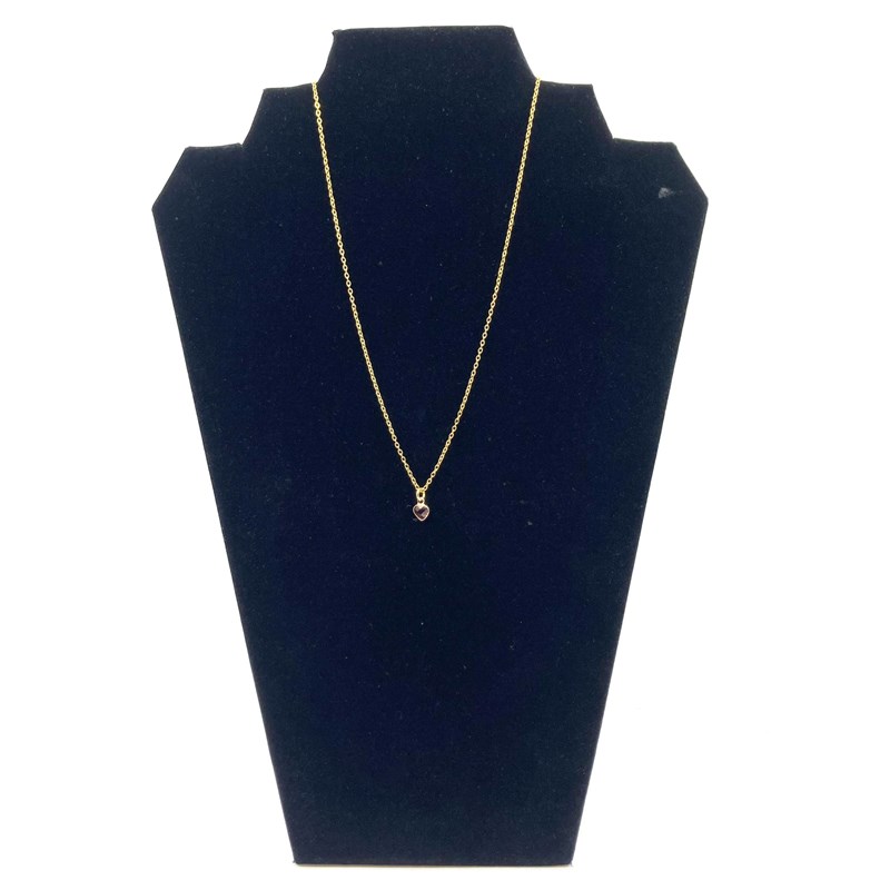 Collier - coeur brun