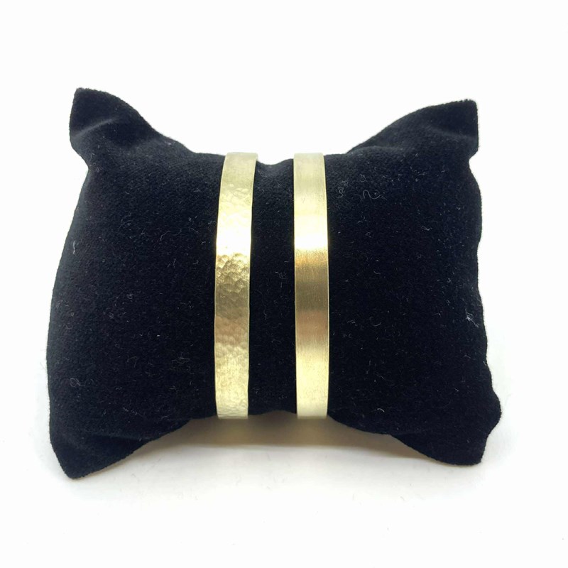 Bracelet large laiton satiné/martelé