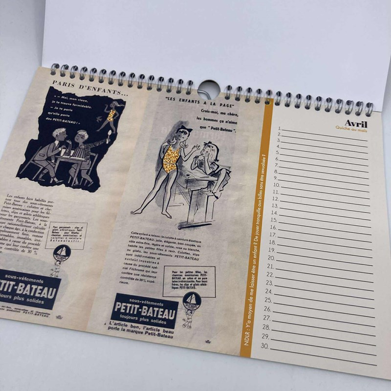 Calendrier des quiches