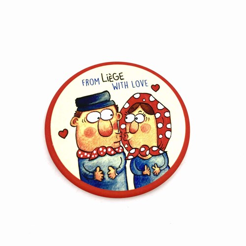 Magnet "from Liège with love" Tchantchès & Nanèsse