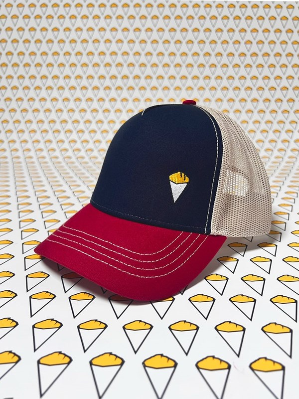 Casquette trucker "Frites" tricolore