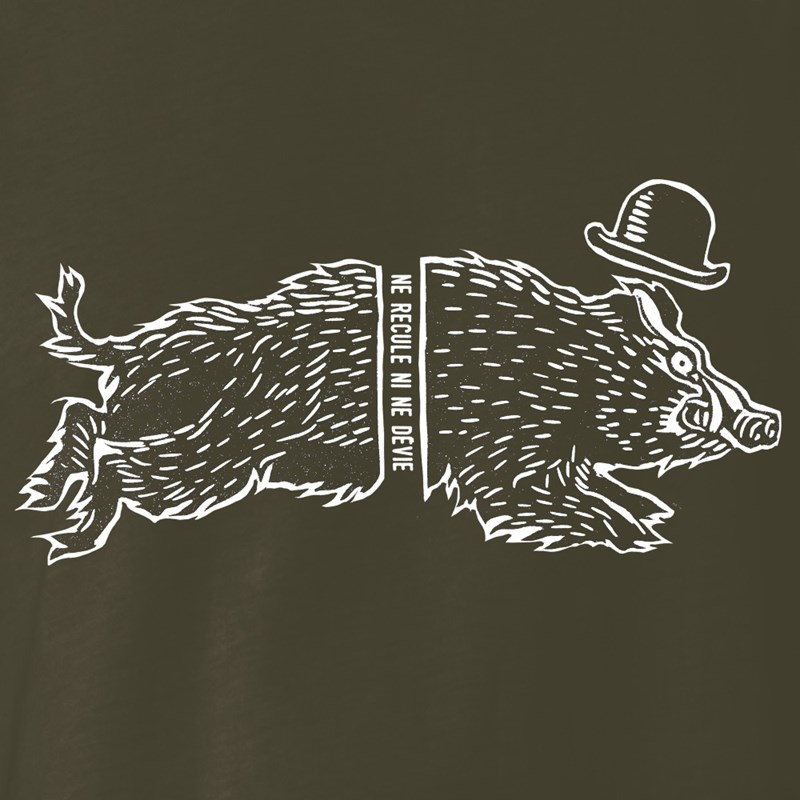 T-shirt "Sanglier" kaki