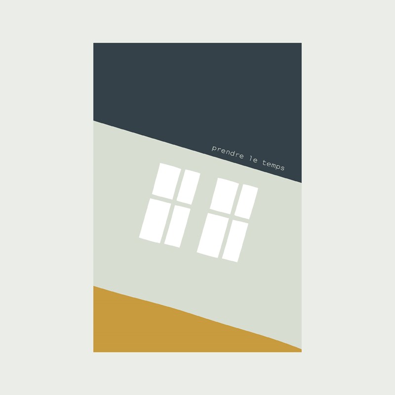 Carte "Prendre le temps" + enveloppe