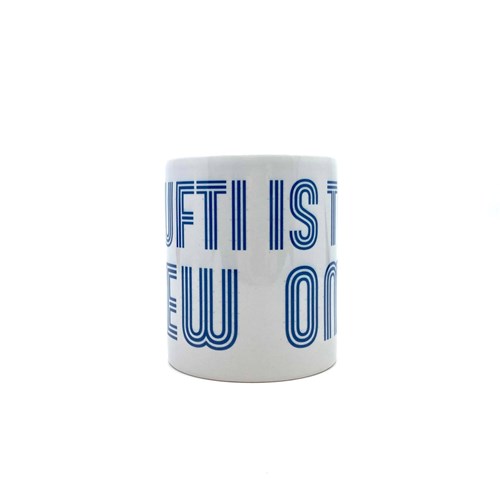 Mug "Oufti is the new OMG" bleu