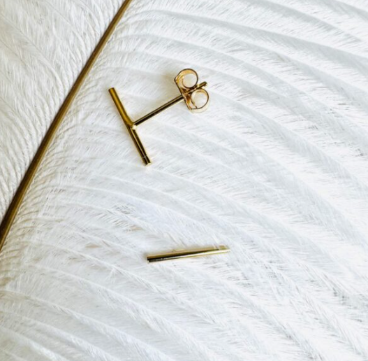 Boucles d’oreilles BARRE LISSE