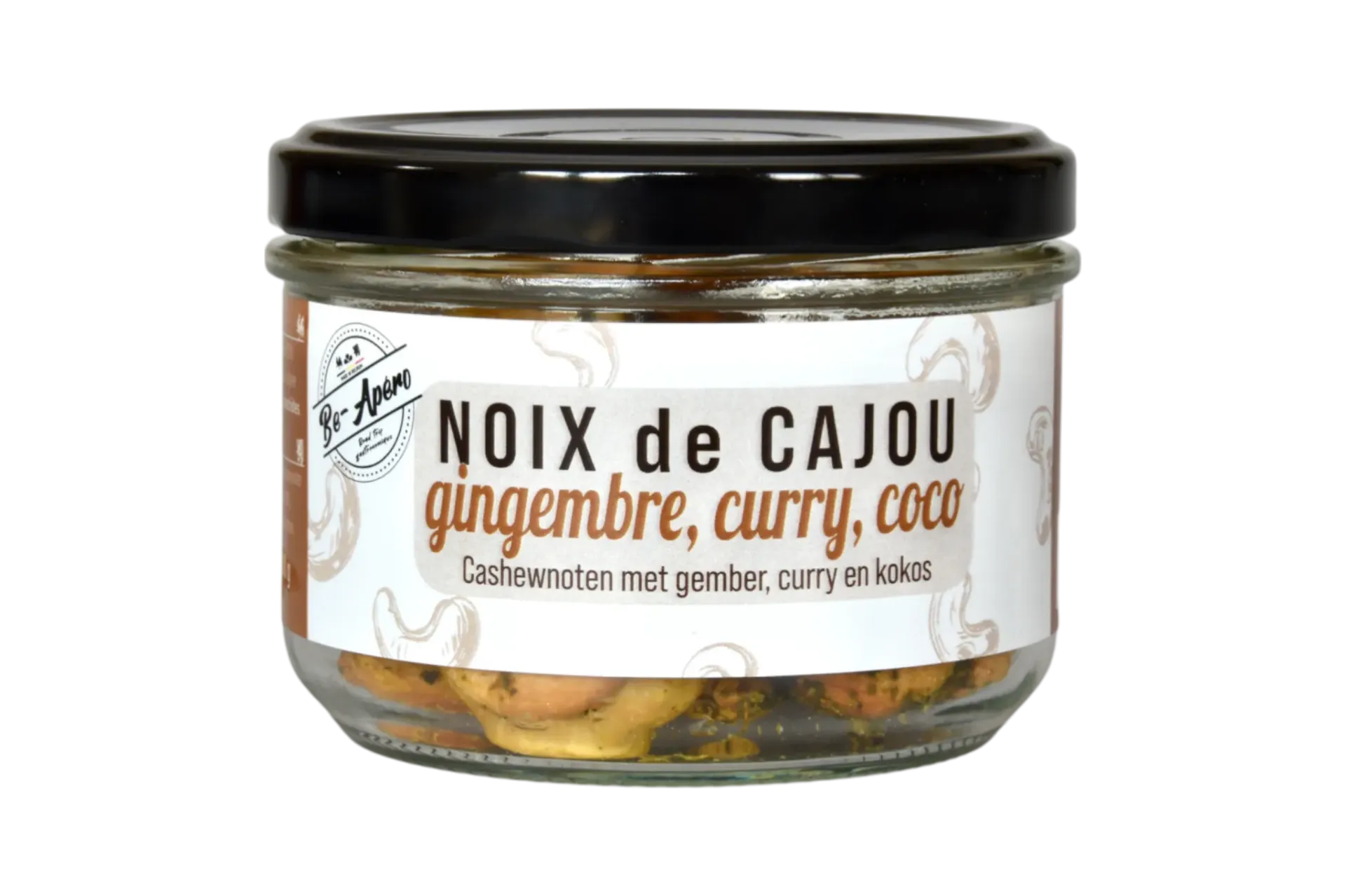 Noix de cajou gingembre, curry et coco