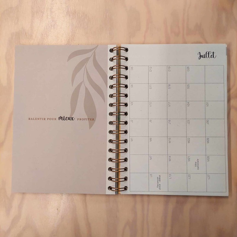 AGENDA 2026 – Vert/citron A5