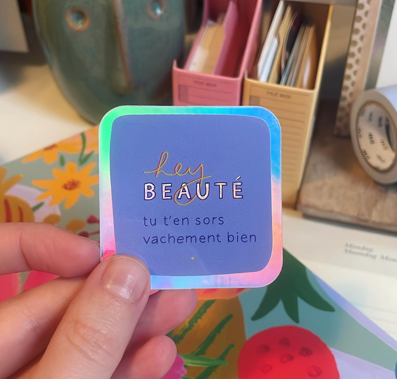 Stickers "Hey beauté"