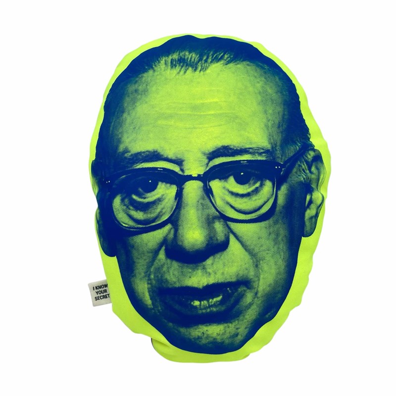 Le Coussin "Inspecteur Derrick" jaune fluo