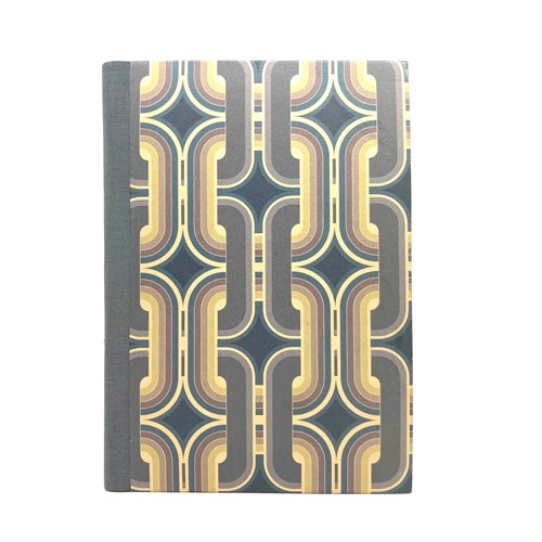 Carnet '70s - 15*21.5 cm - bleu gris