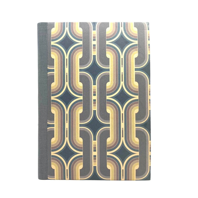 Carnet '70s - 15*21.5 cm - bleu gris