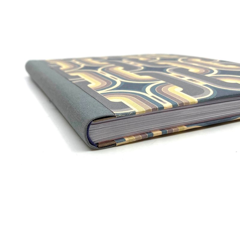 Carnet '70s - 15*21.5 cm - bleu gris