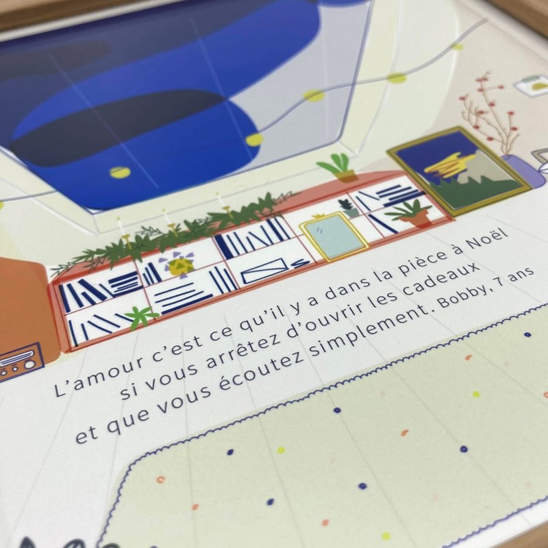 Cadre "L'amour... Noël"