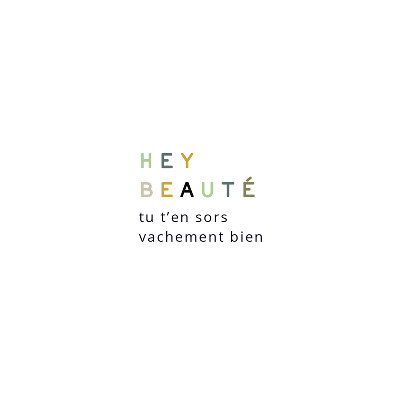 Cadre "Hey beauté"