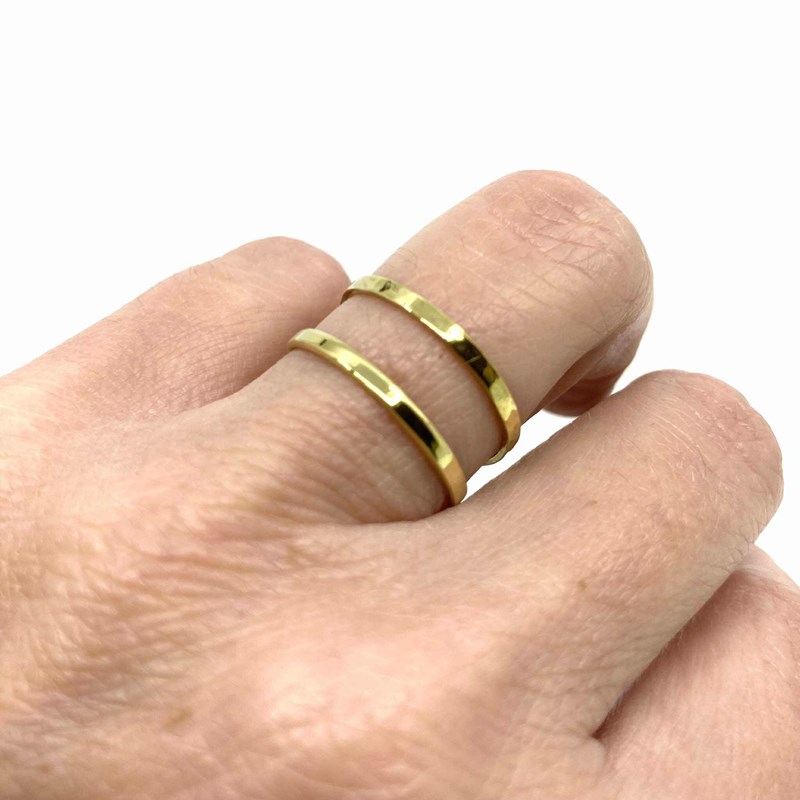 bague laiton double