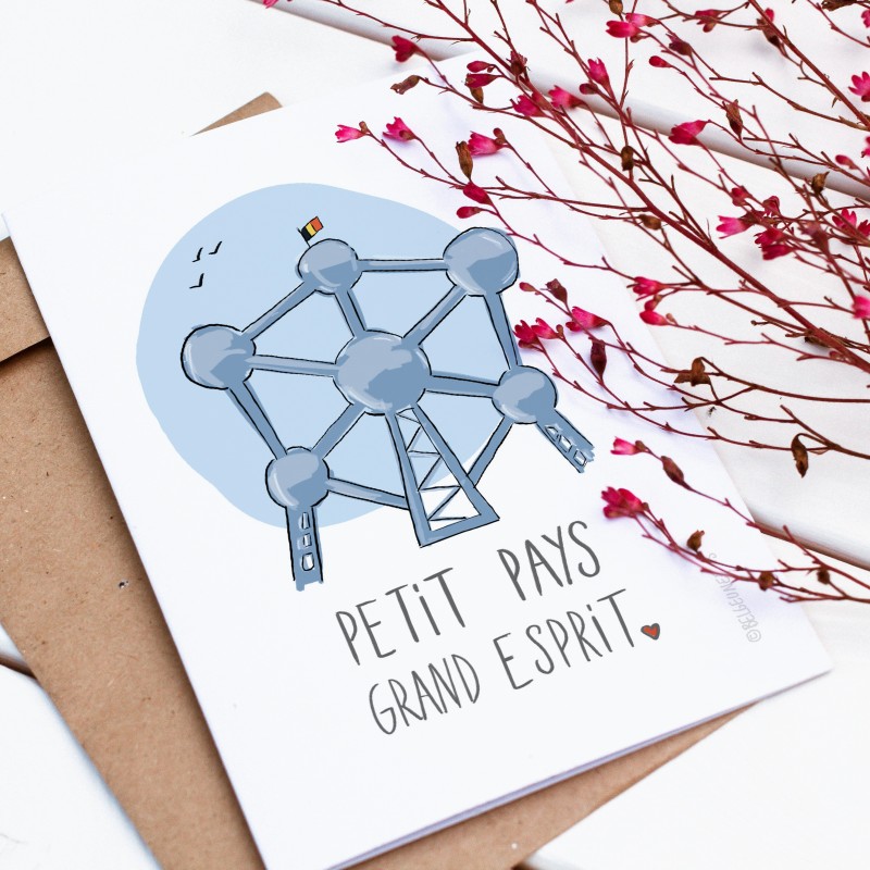Carte postale "Petit pays grand esprit"