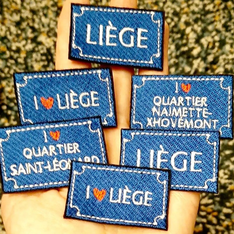 Broche "Plaque I love Liége"