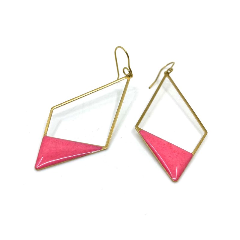 Boucles d'oreilles Kiak rose