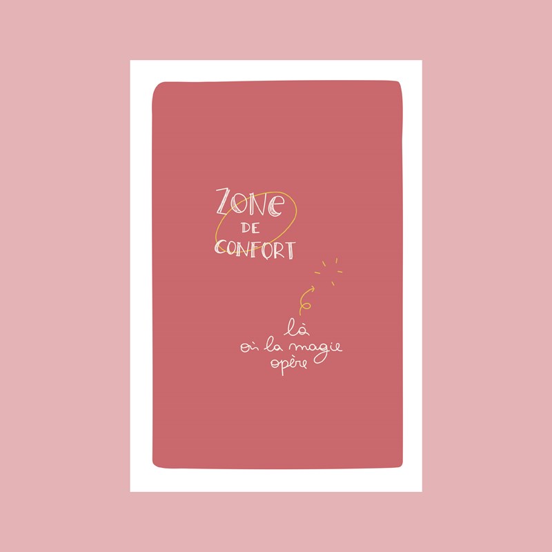 Carte "Là où la magie opère" + enveloppe