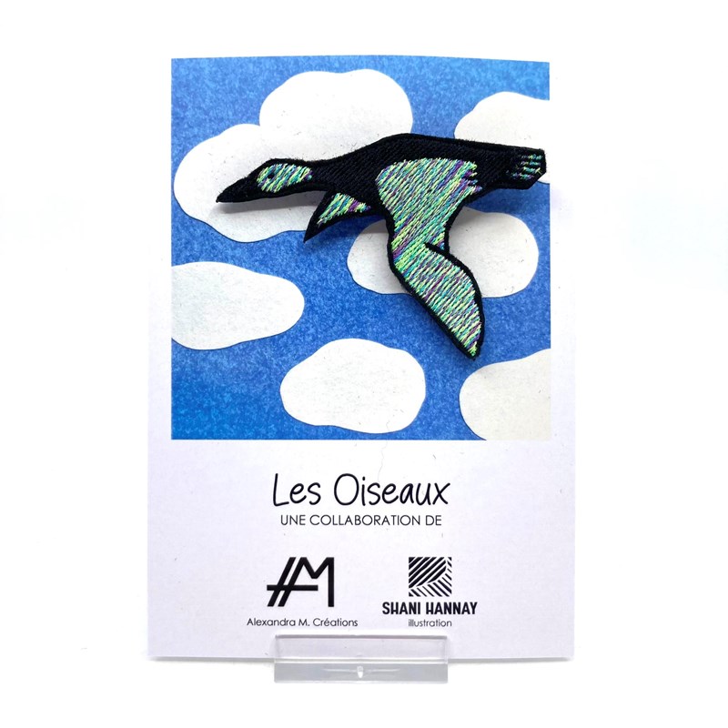 Broche " Canard fluo"