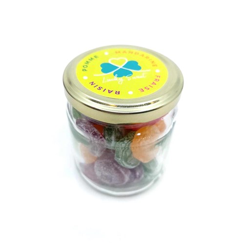 Bocal bonbon "MERCI pour cette année"  130gr