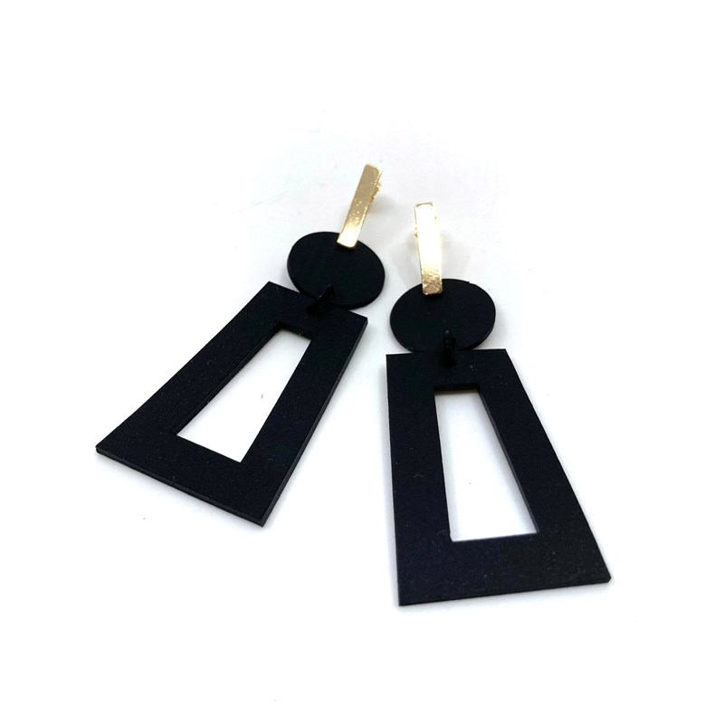 Boucles d'oreilles "trapèze"