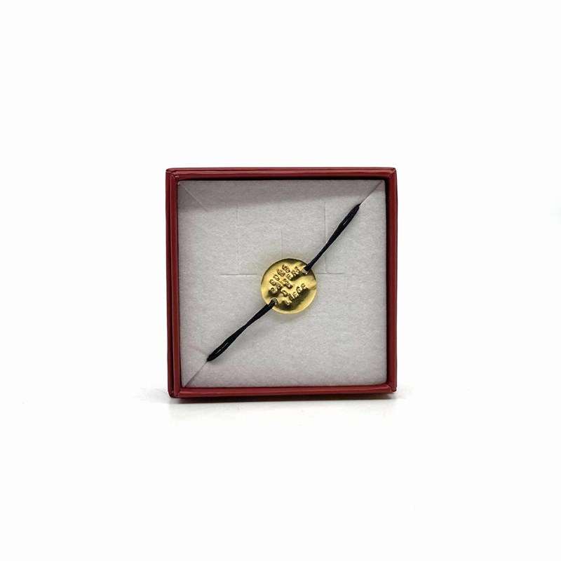 Bracelet "Bons Baisers de Liège" PO fil noir
